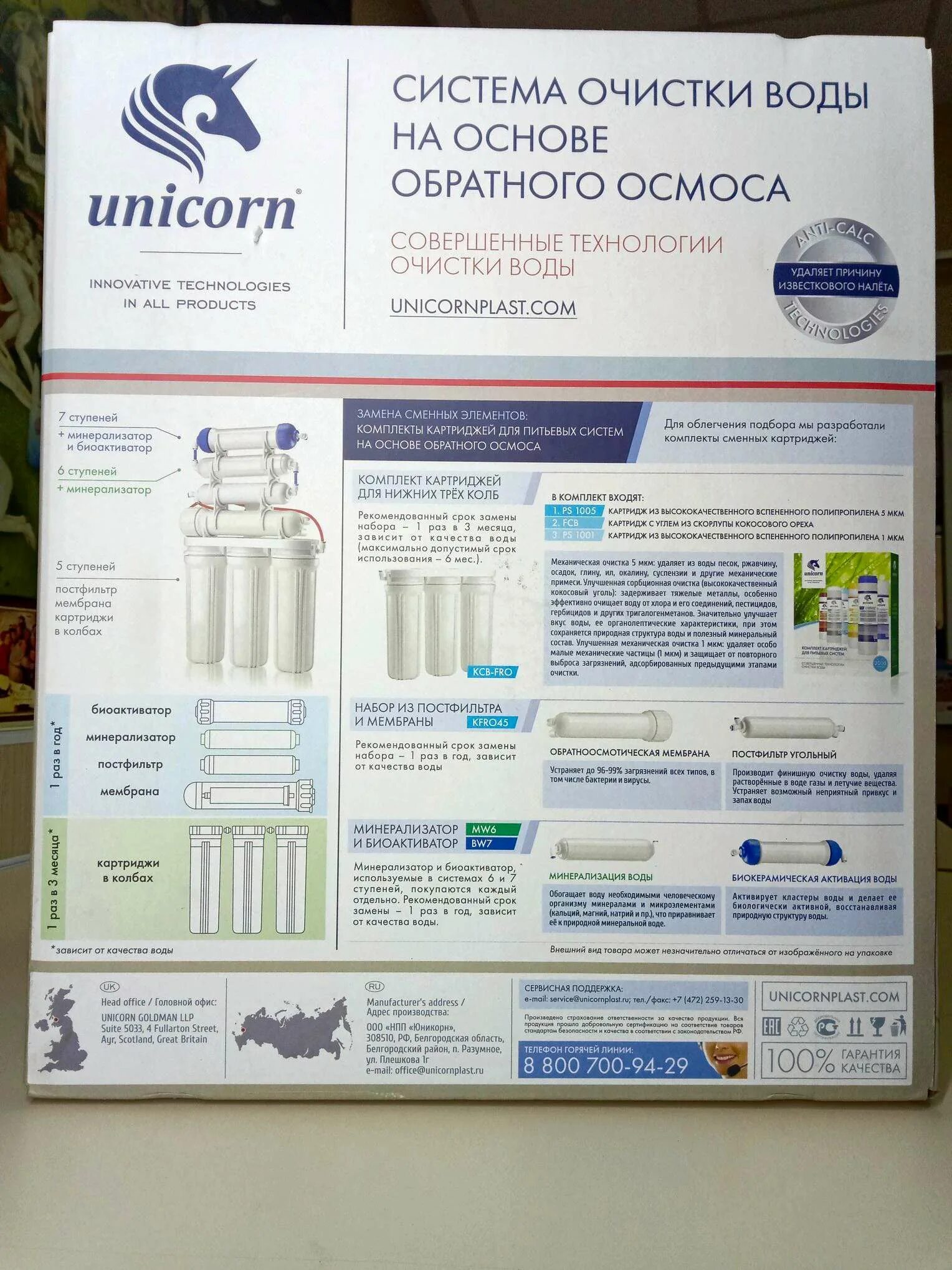 Фильтр обратного осмоса Уникорн. Семиступенчатая система обратного осмоса Unicorn fro-7. Unicorn фильтр обратного осмоса для воды. Обратный осмос Юникорн. Unicorn очистка воды