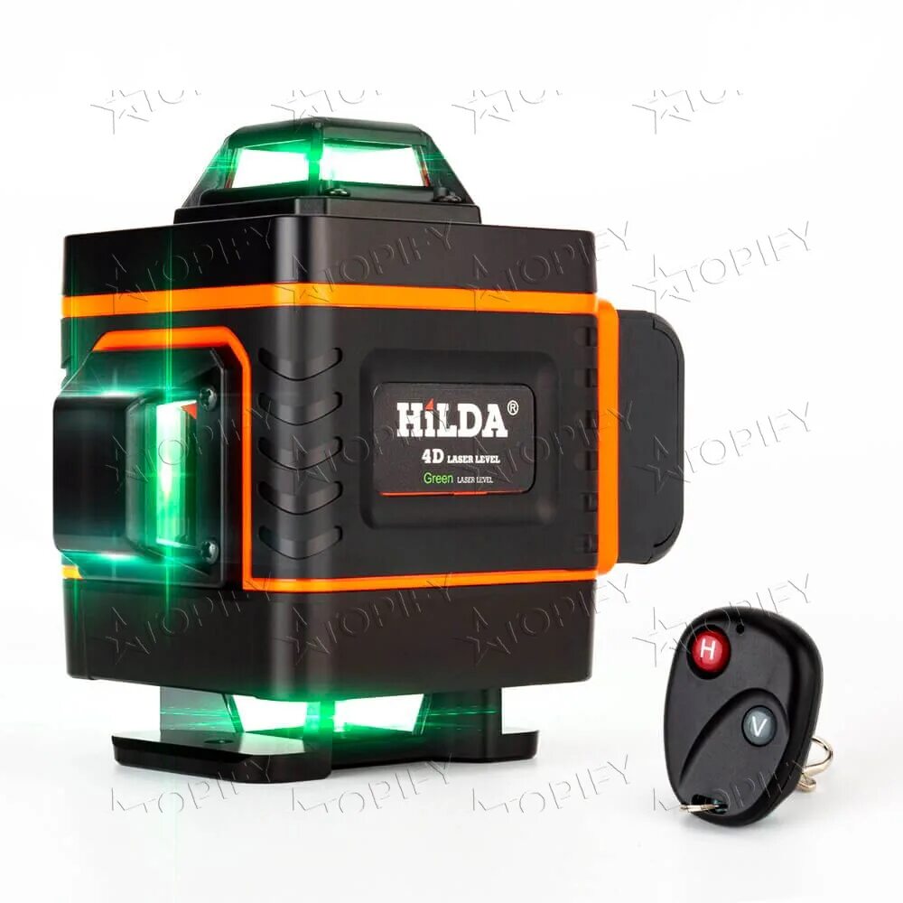 Лазерный уровень / нивелир Hilda 4d (16 линий, зеленый Луч). Лазерный уровень Hilda 360 4d. Лазерный уровень Hilda 360 4d 16 линий.
