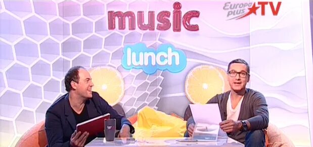 Эфир music. Music lunch Europa Plus TV 2012. Европа плюс ТВ Мьюзик ланч. Europa Plus TV заставка Music lunch. Europa Plus TV Music lunch 16 июля 2012.