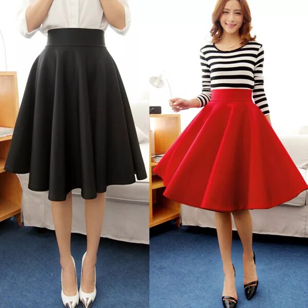 юбка кс завышенной талией. короткая расклешенная юбка. белая юбка. юбка солнце полуклеш. юбка до колен.