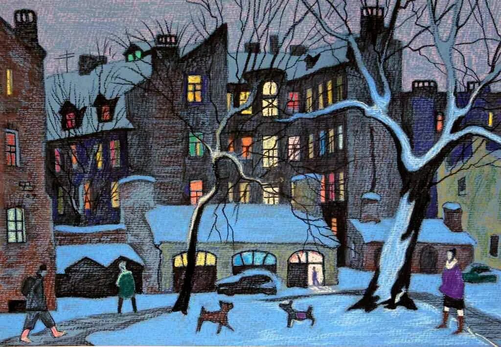 Зимняя ночь в живописи. Художник александр болотов зима деревня. Александр болотов пейзаж зима. Композиция зима. Щепалин александр художник.