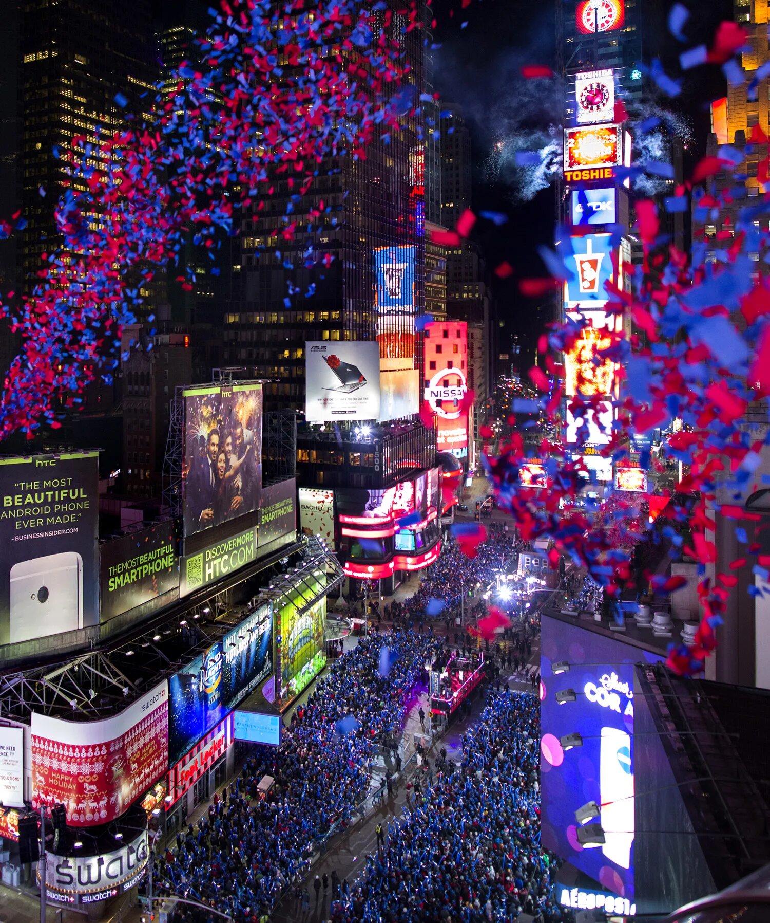 Time square new year