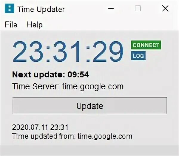 Update time. Update time