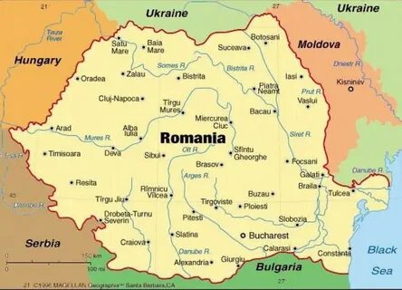 Границы румынии