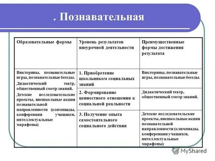 Достижение воспитательных результатов