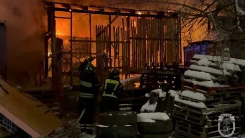 Пожар в московском районе
