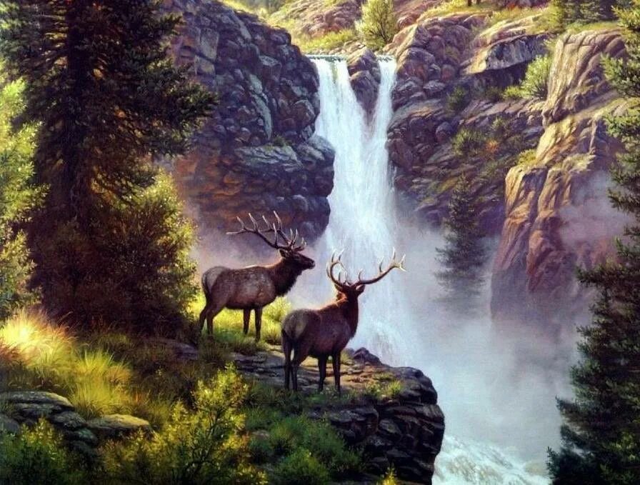 Сказка живая природа. Mark Keathley водопад. Mark Keathley картины.