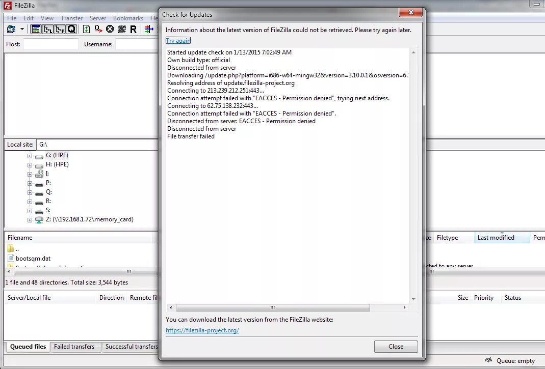 Permission denied. Permission denied как исправить. EACCES permission denied ошибка. FILEZILLA отключен от сервера. Connection denied