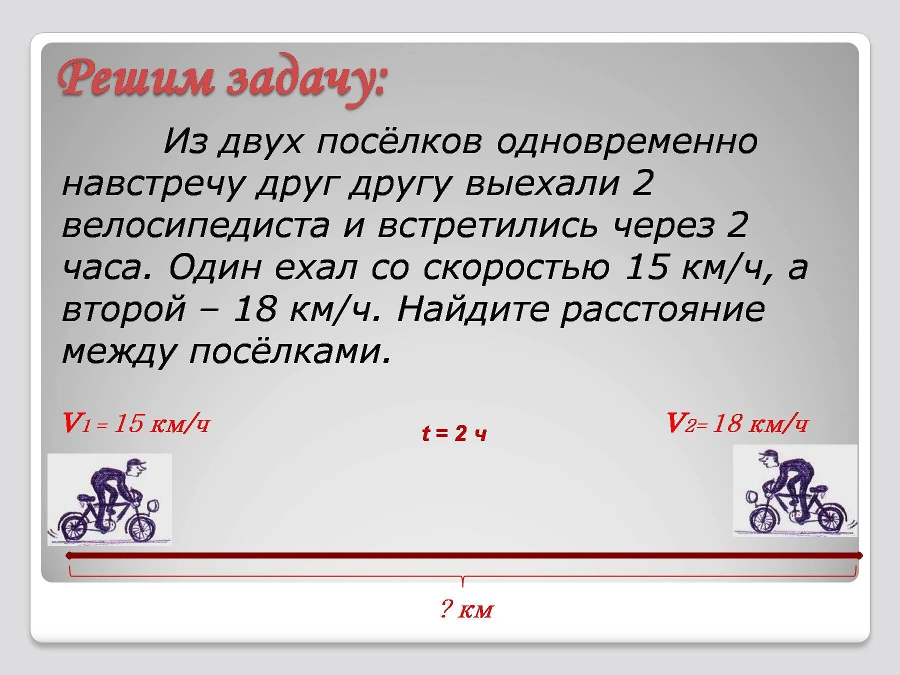 Из двух населенных. Задача из 2 населенных пунктов. Мотоциклист и велосипедист едут навстречу друг другу. Мотоциклист и велосипедист. Из двух плсëлков одновременно навстречу друг другу выехали 2автобуса.