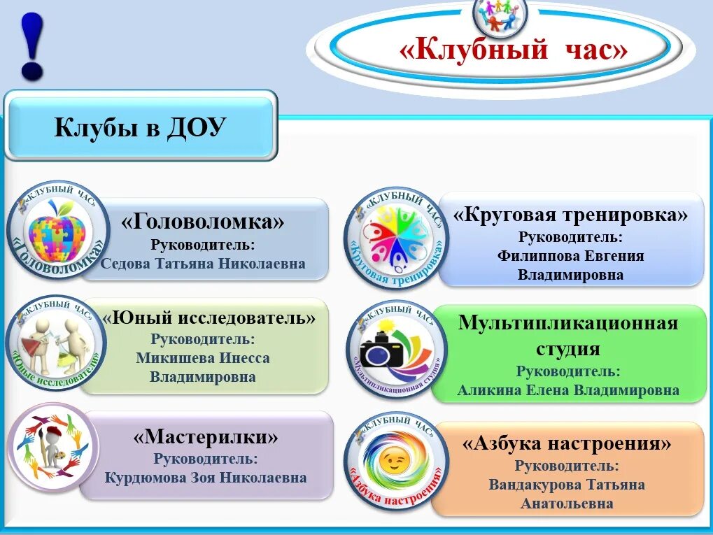 Программа деятельности клуба