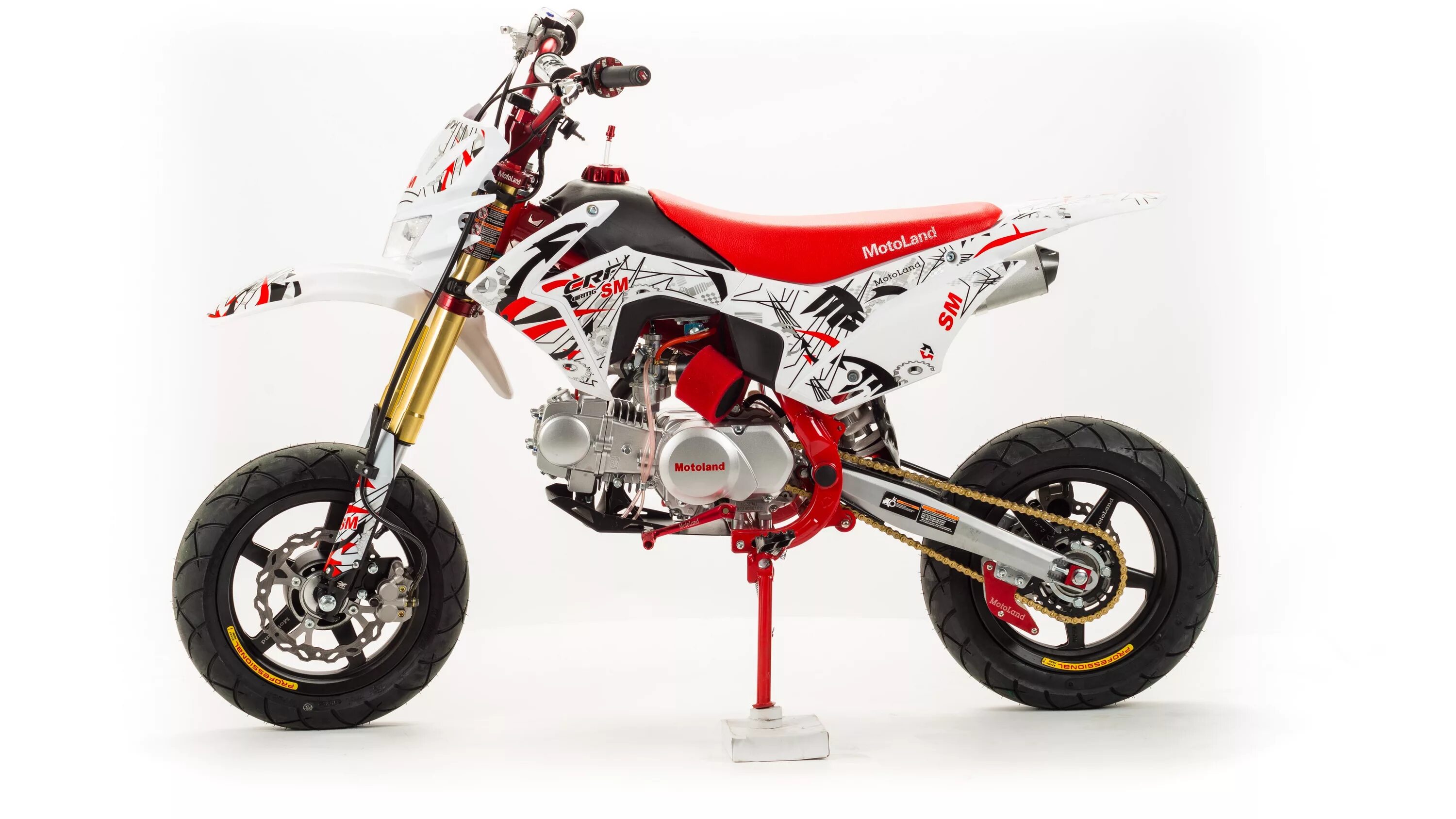 Облегченный питбайк. Питбайк motoland crf125. питбайк мотолэнд 125 crf. motoland crf 125. питбайк motoland crf125 sm.