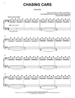 chasing cars snow patrol piano sheet - www.v-trucks.ru.