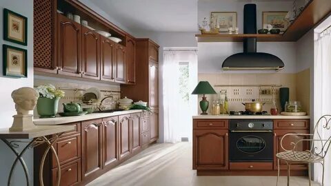 Кухня под коричневые обои
