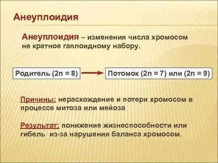 Анеуплоидия