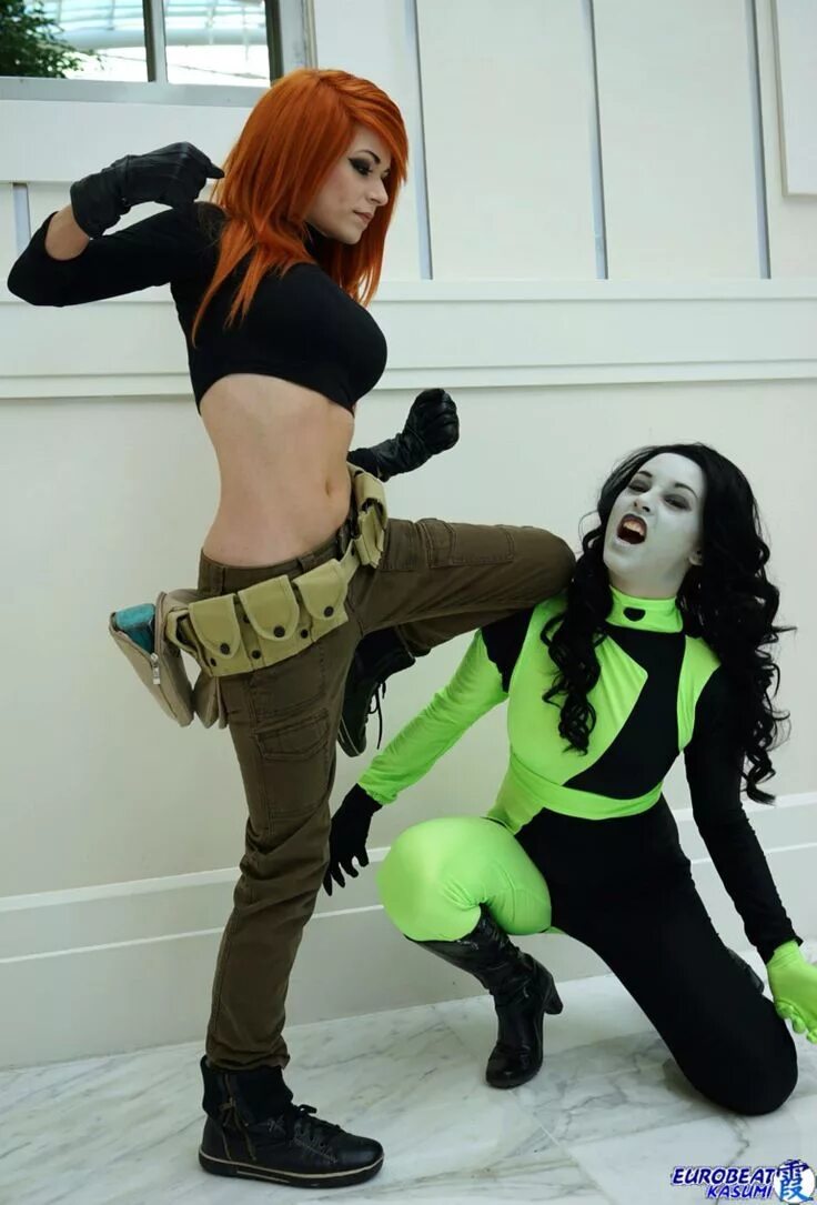 Косплей плюсы. Kim and Shego Cosplay.