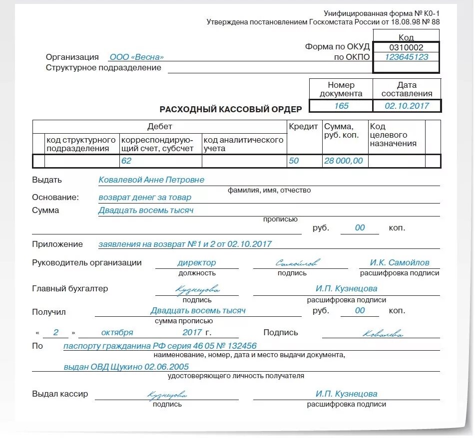 Распечатать расходный кассовый ордер. Расходный кассовый ордер заполненный 2020. Образец заполнения расходного кассового ордера 2020. Расходный кассовый ордер образец заполнения 2021. Расходно-кассовый ордер (РКО) заполненный.