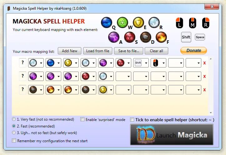 Spell combo
