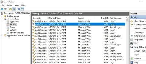 Security log