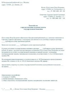 Отсрочка госпошлины в судах общей юрисдикции