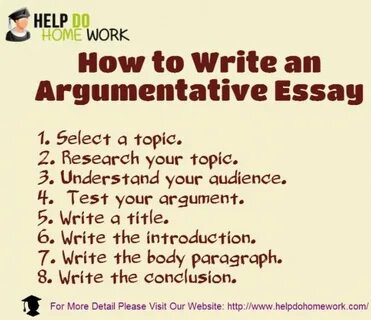 005 Essay Example Tips On How To Write An Argumentative Steps In.