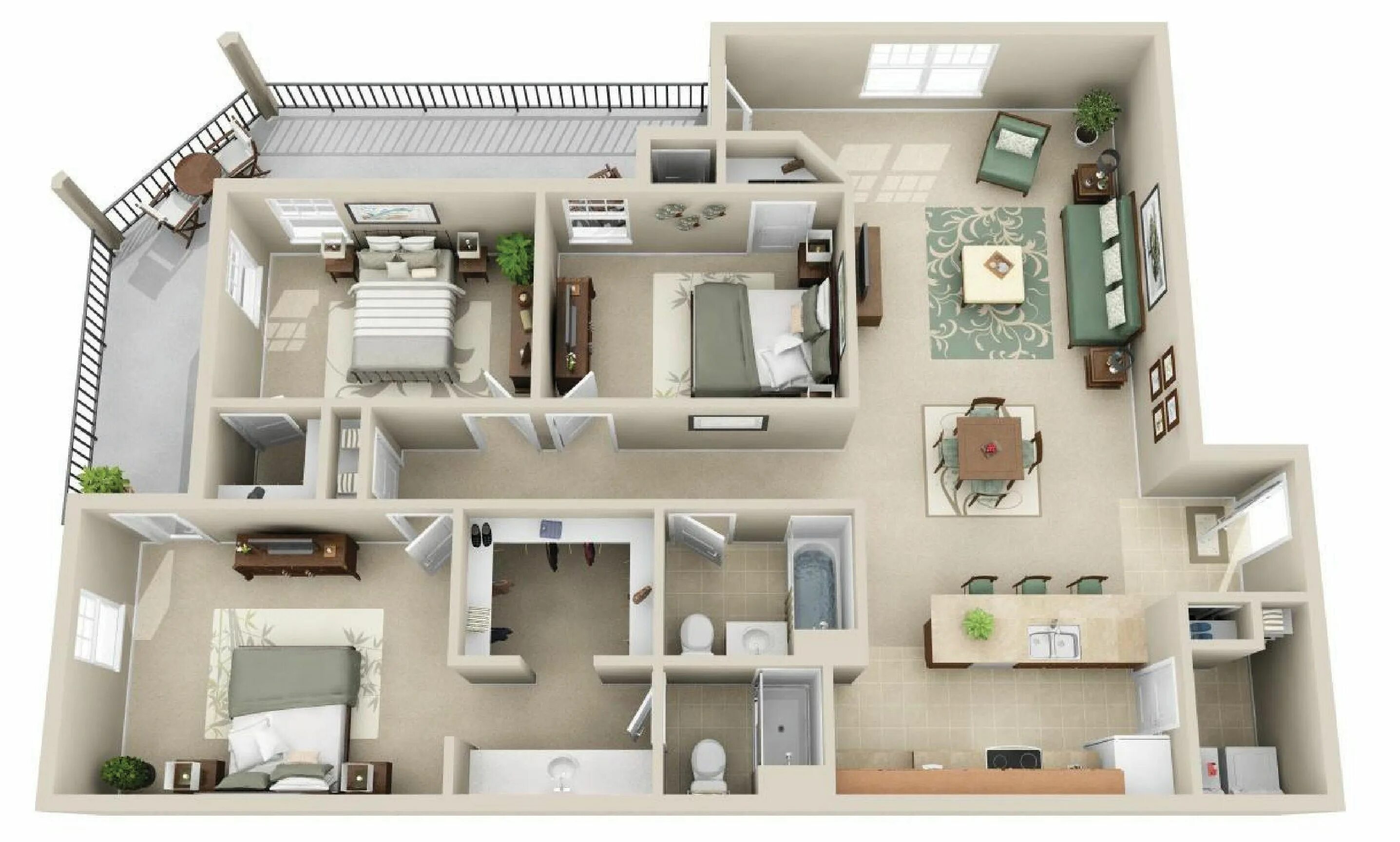 Plan A1F Small house design plans, Small house plans, Sims house design