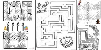 лабиринт для детей 7-8 лет распечатать