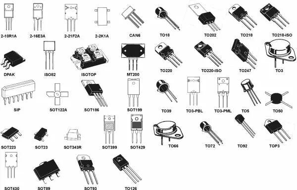 Типы корпусов т. Типы корпусов транзисторов mosfet. корпуса полевых транзисторов. типы корпусов полевых транзисторов. типы корпусов смд транзисторов.