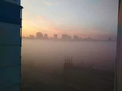 Смог утром