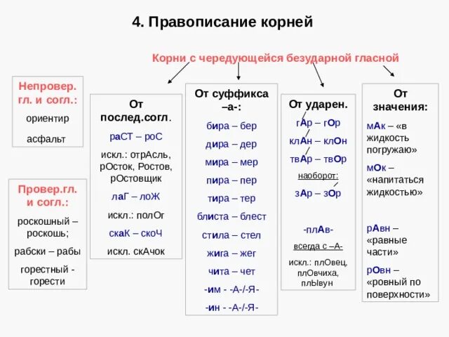 Озаряя чередующийся корень. Правописание безударных гласных корня,чередование гласных. Написание безударных гласных в корнях с чередованием.