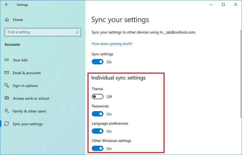 How to sync