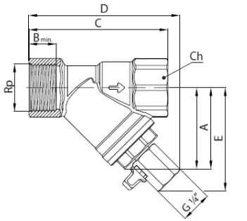 Фильтр сетчатый fvr danfoss
