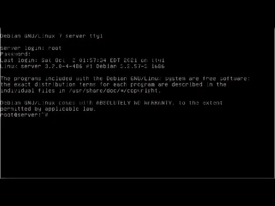 Debian root