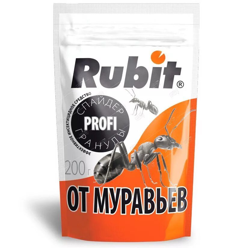 Рубит гранулы. Средство от муравьев гранулы &quot;спайдер&quot; // 200г // rubit. рубит спайдер гранулы от муравьев 75г. спайдер гранулы от муравьев дой-пак рубит 200 г. средство от муравьев гранулы спайдер 200г (дой-пак) рубит-3 упаковки..