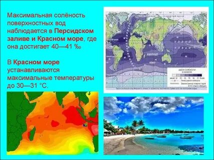 Причины высокой солености красного моря
