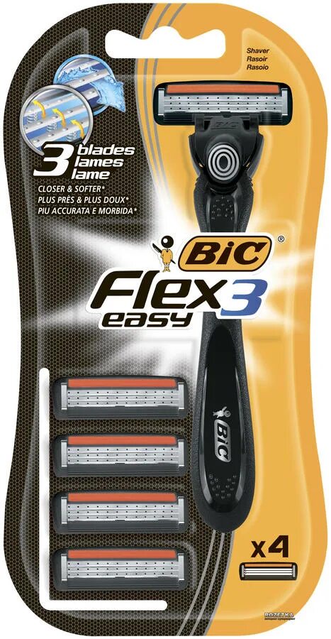 Бритва BIC Flex 3. Станок BIC Flex 3 Hybrid. Бритва BIC Flex 3 Hybrid. Станок для бритья + сменные кассеты BIC Flex&easy 4 шт.