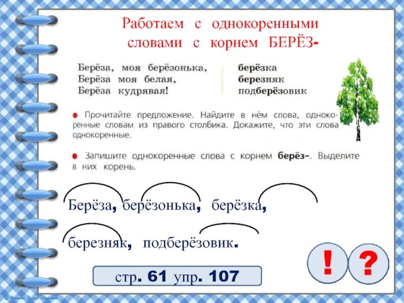 Березка однокоренные. Однокоренные слова. Однокоренные слова к слову. Корень слова береза. Берёза однокоренные слова.