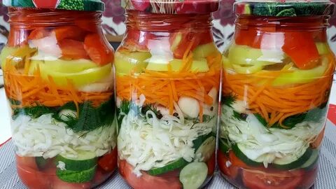 Зимние овощные салаты