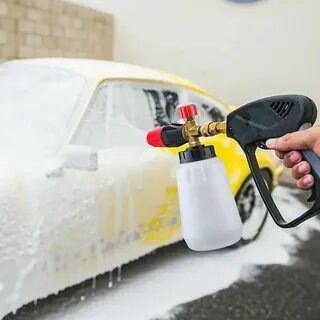 Как мыть керхером машину пеной