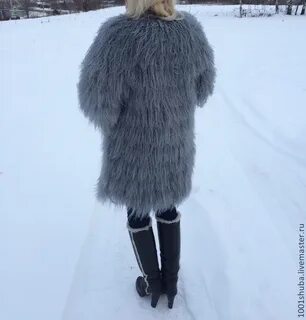 Шуба из ламы снежная королева