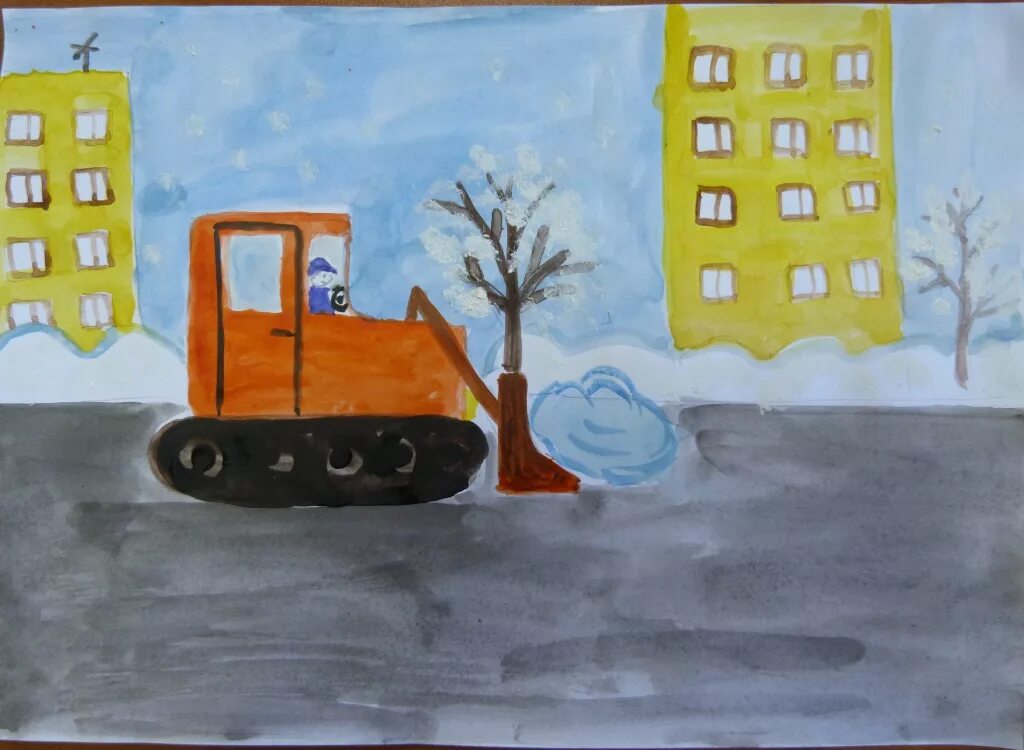 Рисование грузовая машина в старшей группе. Труд людей зимой. Труд людей зимой рисунок. Труд людей зимой в городе. Зима для дошкольников.