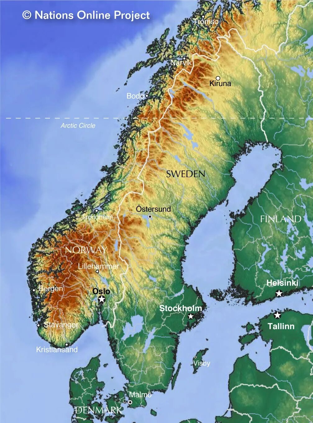 Особенности рельефа швеции. Рельеф Швеции карта. Рельефная карта Швеции. Рельеф Норвегии карта. Швеция рельеф скандинавские горы.