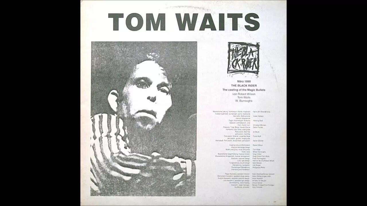 Tom is waiting for a. Tom waits 1993 - the black rider. tom waits the black rider обложка. the black rider (magic bullet). tom waits the black rider вкладка.