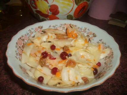 Рецепт капусты с изюмом быстрого приготовления