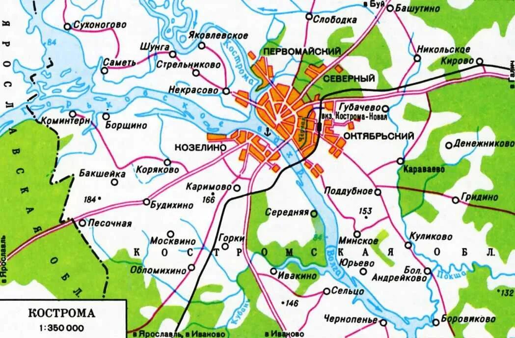 Кострома показать на карте россии. Город Кострома на карте России. Кострома на карте России. Кострома. Карта города. Г Кострома на карте России.