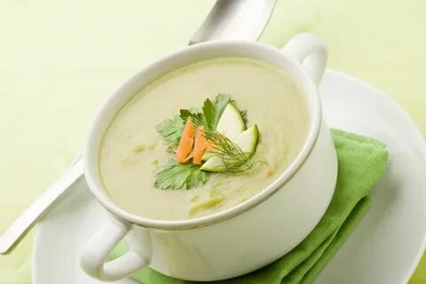Крем суп из кабачков с сыром