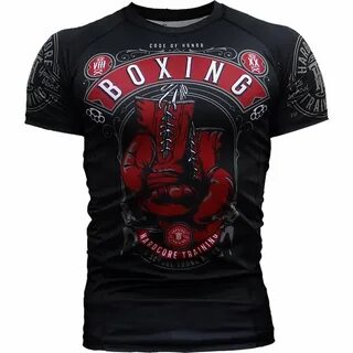 Hardcore Training Rashguard Code of Honor MMA BJJ Fitness Grappling Camiset...