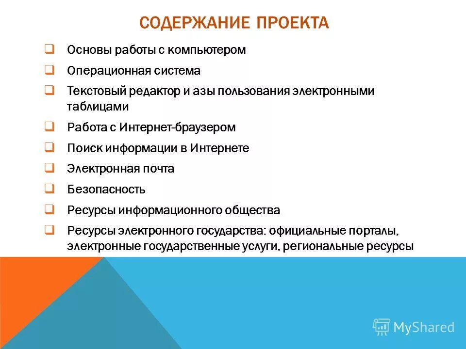 Организация проектной деятельности в школе