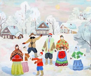 Народные праздники создаем панно