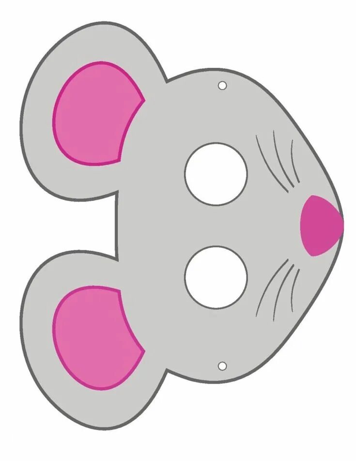Мышка для детей на голову распечатать Image detail for -Click here for other fun printable coloring masks! Mask for ki