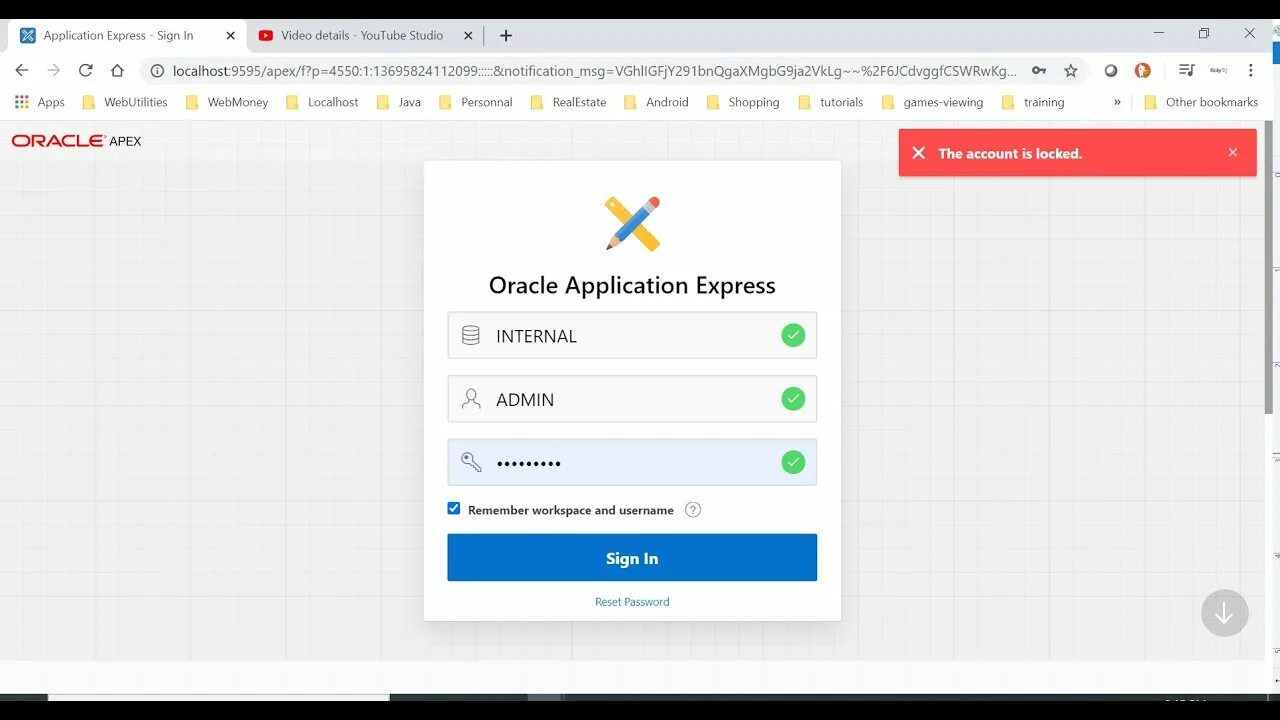 Oracle password. Oracle apex workspace. reset the workspace. сброс пароля oracle apex. сбросить пароль через password reset.